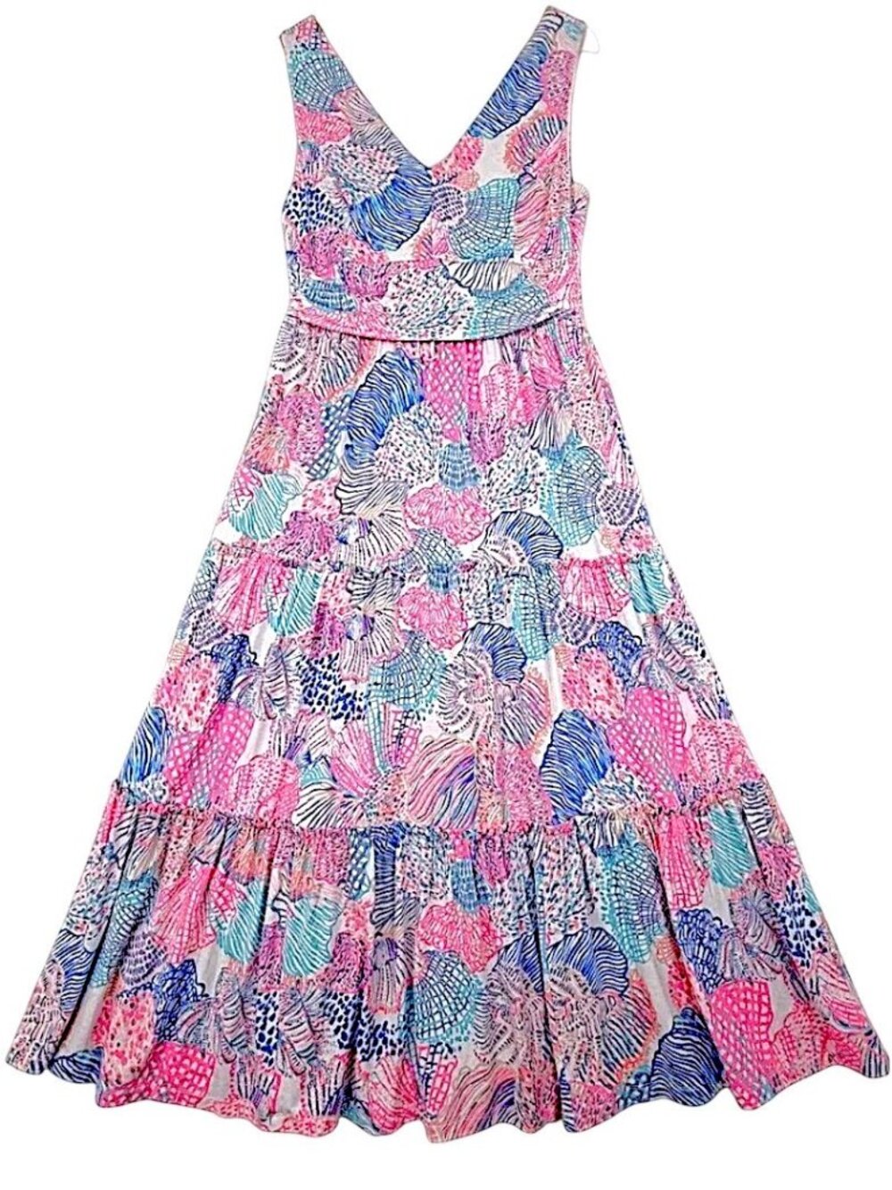 Lilly Pulitzer Skylar Midi Dress in Multi/Roar of the Seas NWT - Size Large